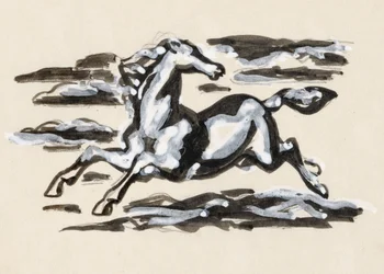 Galoppierendes Pferd