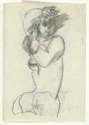 Nackte Frau