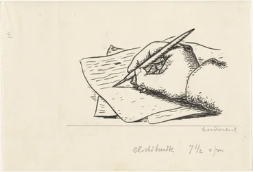 Schreibende Hand