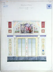 Wandgestaltung für die Eremitage, St. Petersburg, ca. 1840