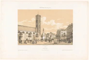 Blick auf den Place Bisson in Lorient