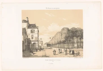 Blick auf die Place Du Guesclin in Dinan