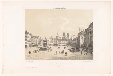 Ansicht der Place du Martroi in Orléans