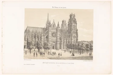 Blick auf die Kathedrale von Orléans (Nordseite)