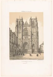 Blick auf die Kathedrale von St. Peter und St. Paul in Nantes