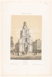 Blick auf die Kirche Sainte-Croix in Nantes