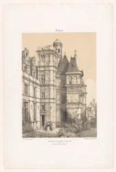 Ansicht eines Teils des Schlosses von Angers