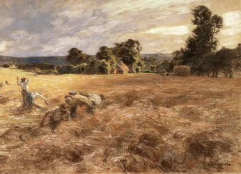 Sturm während der Ernte, 1906