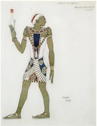 Kostümentwurf für das Ballett Hélène de Sparte von E. Verhaeren und D. de Séverac, 1912