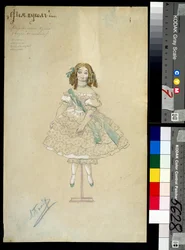 Kostüm für das Ballett "La Poupée Féérique" unter der Regie von Joseph Bayer (1852-1913)