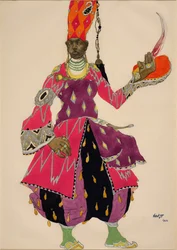 Kostüm für das Ballett Sheherazade von Nikolai Rimski-Korsakov