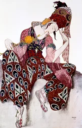 Iskander, Kostümentwurf für das Ballett La Peri, Musik von Paul Dukas, um 1913