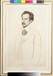 Porträt des Dichters Andrei Bely