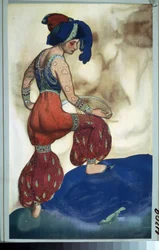 Sultanin, Kostüm für das Ballett Scheherazade von N. Rimski-Korsakow