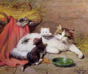 Katze mit Kätzchen, 1924