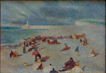 Szene am Strand