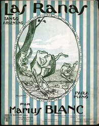 Frösche tanzen Tango, 1914 (Illustration)