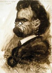 Friedrich Nietzsche (1844-1900) deutscher Philosoph und Dichter