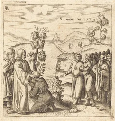 Christus heilt einen Tauben