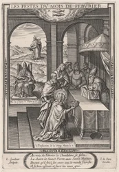 Die Feste des Monats Februar (Februar: die Reinigung der Jungfrau)