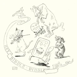 Hey! diddle, diddle, die Katze und die Geige (Gravur)