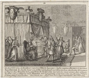 Der Tod von Peter dem Großen am 8. Februar 1725, 1727
