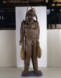 Tauchgerätmodell nach dem von Leonardo da Vinci entworfenen Modell.
