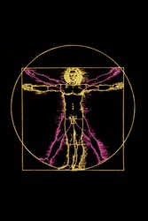 Vitruvianischer Mensch von Leonardo da Vinci