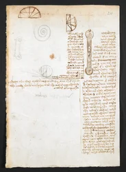 Arundel 263, f.211r Notizen, Skizzen & Diagramme, aus 
