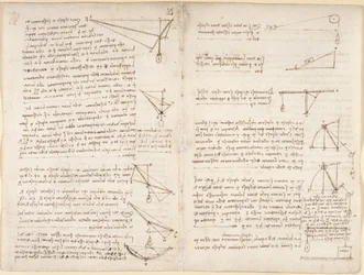 Notizen und Diagramme zur Mechanik