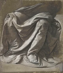 Draperie für eine sitzende Figur, ca. 1478