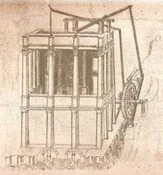 Zeichnung von Projekten für Burgen und Villen, ca. 1472-ca. 1519 1883