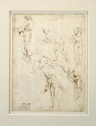 Studie von Figuren für die Anbetung der Könige