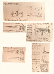 Fünf Zeichnungen zur Theorie der Malerei, ca. 1472-ca. 1519, 1883