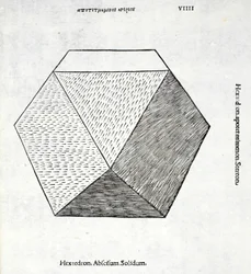 Hexaedron abscisum solidum, Illustration aus 