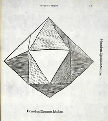 Hexaedron elevatum solidum, Illustration aus 