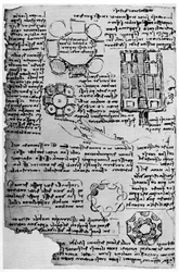 Skizze für Schloss Romorantin, 1517-1518, 1954