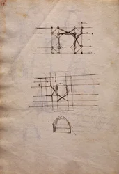 Studien für die Laterne der Kathedrale, aus dem Codex Trivulzianus