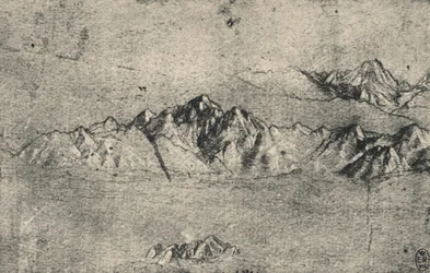 Studie von Gebirgsketten, um 1480