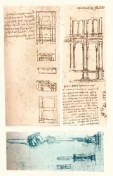 Drei architektonische Zeichnungen, ca. 1472-1519
