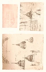 Drei Zeichnungen des Mailänder Doms, ca. 1472-ca. 1519, 1883