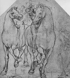 Zwei Reiter, ca. 1480
