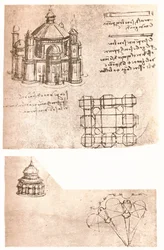Zwei Zeichnungen von Kirchen, ca. 1472-ca. 1519 1883