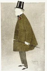 Jacques Doucet (1853-1929), französischer Modedesigner, bekannt für seine eleganten Kleider, gefertigt aus zarten durchsichtigen Materialien in überlagerten Pastellfarben.
