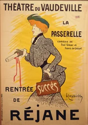 Theatre du Vaudeville: La Passerelle, von Leonetto Cappiello (1875-1942), Illustration