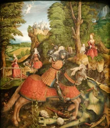 Hl. Georg im Kampf mit dem Drachen
