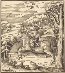 Der Prinz beim Vogelfangen