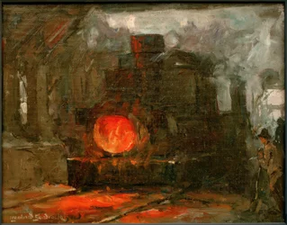 L. Sandrock, Transport der Gießpfanne