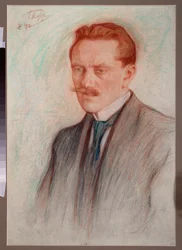 Porträt des Dichters Jurgis Baltrusaitis