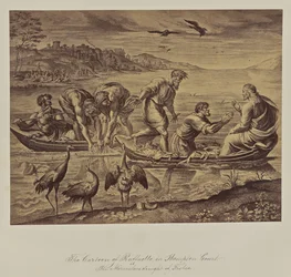 Der Karton von Raffael in Hampton Court. Der wunderbare Fischfang.